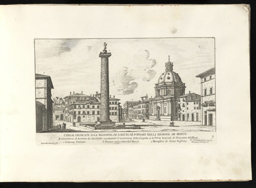 Print of the Chiesa Dedicata alla Madonna de’ Loreto by G. B. Falda.