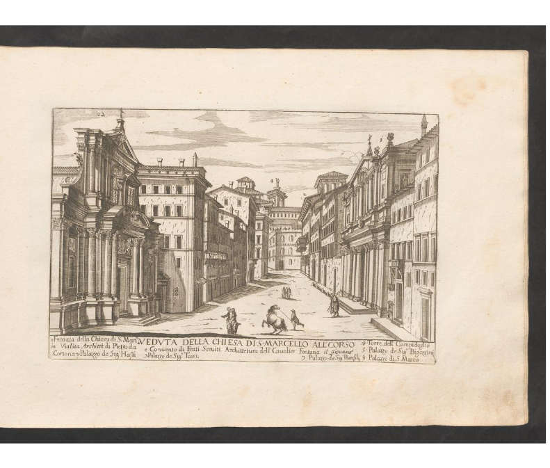 Print of San Marcello al Corso in Nuovo Splendore