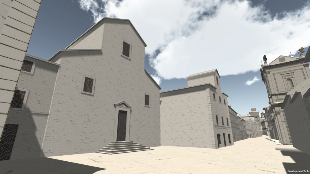 Screenshot of San Marcello al Corso from Envisioning Baroque Rome.